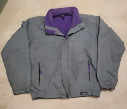 Selling VTG 80s 90s Patagonia USA Made Mens M Medium Fleece Lined Hooded Jacket. Has some stains (See Photos). You can...