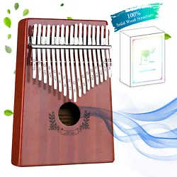 🎀 【 High-quality 】 Kalimba thumb piano is handmade with high-quality solid wood and ore steel bars, nice looking...