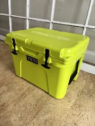 Rare YETI Tundra Chartreuse 35 Cooler Used - LIMITED EDITION Color Retired. Slight use marks. There was a decal that I...