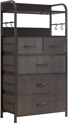 Works perfectly with other storage furniture. 5 chests of drawers to conveniently organize your clothes, pants, socks,...