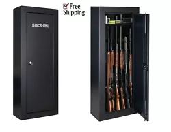 This gun cabinet includes Sentinels superior all steel three-point locking system to provide greater security. These...