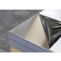 Tôle aluminium brut épaisseur1,5/2/3/4/5 ou 6 mm. Brut de coupe avec 1 face protégée par un film plastique/PVC...
