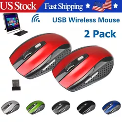 2.4GHz Wireless Optical Mouse Mice & USB Receiver For PC Laptop Computer DPI USA The USB receiver is embedded at the...