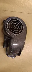 volute turbine refroidissement dair oméga carbone pour scooter mbk nitro et yamaha aerox et ovetto