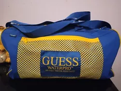 Vintage 90s Guess Waterpro Watch Water Resistent Sports Street Duffle Bag EUC.