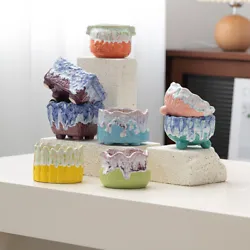 Type: Succulent Pot. Material: Ceramic. Because of the different light beam and screen, the color of the product maybe...