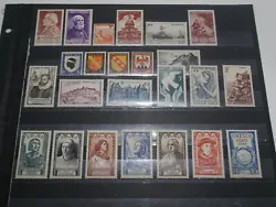 Voici un joli lot de timbres de France en vrac. On retrouve 24 timbres neufs sans charnieres. Bonne valeur.
