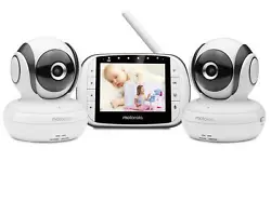 Relax your baby with your calming voice through the dual baby monitor. This gives it the function of a 2-way intercom...