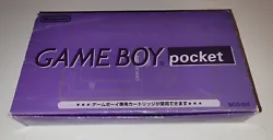 Boîte Vide Pour Nintendo Gameboy Pocket - Jap - Bon État. Vous achetez ce que vous voyez sur la photo dans létat que...