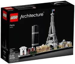LEGO Architecture-21044. - Inclut une plaque de base 4x32 avec un écriteau décoratif « Paris ».