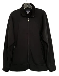 Mens PATAGONIA Daily Jacket Coat Black Full Zip Pockets All Seasons Medium. Gently used, very good condition Please...