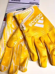 Adidas Adult Large Adizero 12 Football Receiver Gloves. Brand New!!!Adidas considers color Gold/White but has the look...