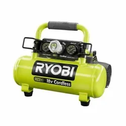 Includes: (1) P739 18V ONE+ Cordless 1 Gal. Portable Air Compressor and operators manual. RYOBI introduces the 18V ONE+...