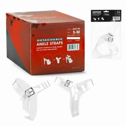 Transforms your slip on sandals to an ankle strap sandals. COLOR: Clear.