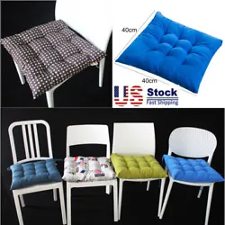1 x Chair Cushion. Length of this curtain is 40cm, width is 40cm. Features: Solid Color, Tied Rope, Square Shape, Chair...