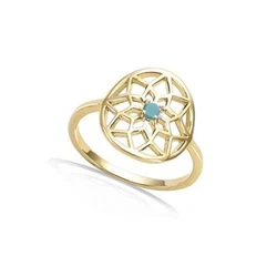 Bague attrape reve perle imitation turquoise. Bijou de Haute Qualité! Sans Nickel, Sans Plomb, Sans Cadmium et...
