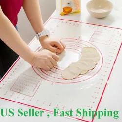 Convenient for you to roll dough, pastry and cut apart cakes. - Multi functional fibre glass silicone mat, essential...