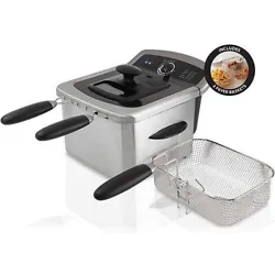 Make cooking easy with the4L Deep Fryer Stainless Steel. The deep fryer features a knob that can be used to set the...