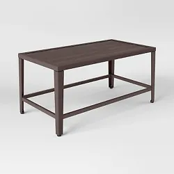 •Sleek patio coffee table perfect for upgrading your outdoor space •Steel frame and ceramic tile top combine for a...
