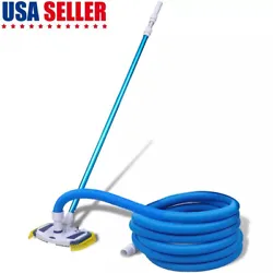 This pool vacuum set is a comfortable and easy way to clean your swimming pool. The brush head, featuring 7 bottom...