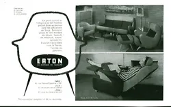 Fauteuil Erton. Année : 1959. Issue de magazine.