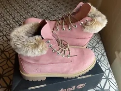 Timberland fur boots size 7 in mens.