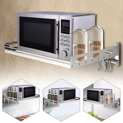 Product Name: Wall Mounted Microwave Rack Material: SS304 Stainless Steel Color: Silver Installation Method: Drilling...
