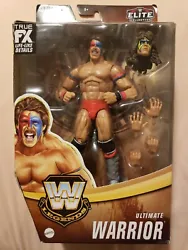 WWE Legends Series 17 Elite Collection Ultimate Warrior Action Figure. Box not mint look at Pics!!!.