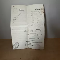 Ancien Extrait De Jugement Contradictoire Décision Litige Manuscrit 1937Dimensions : 29,7 cm x 21 cm22 pagesVendu en...