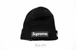 Supreme New Era Box Logo black Beanie FW21Condition: new with tagsShipping is free within the U.S., international...