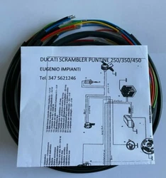 POINTS 250/350/450 AVEC SCHÉMA ÉLECTRIQUE SYSTÈME ÉLECTRIQUE RECONSTRUIT PAR NOUS POUR DUCATI SCRAMBLER A POINT...