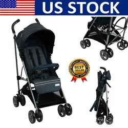 The stroller is suitable for children up to 45 lbs. and features a 5-point harness system for your little one’s...