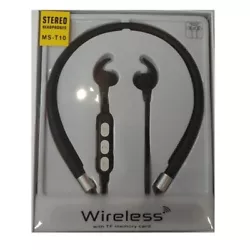 MS-T10 Sport Wireless Bluetooth Stereo Headset BLACK MS-T10 Sport Wireless Bluetooth Stereo Headset BLACK. iPhone 6/6s...