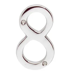 Includes 2 screws for mounting. House Numbers are now required on most houses for 911. Style: Eight. Material: Brass....