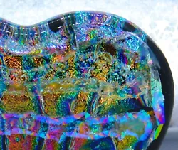 This Dichroic Glass Heart is 2 1/2