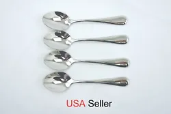 Integrated molding teaspoon set is not easy to be bent or broken. Dishwasher safe and won’t lose its shine and...
