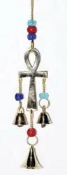Hanging from its points are three brass bells hanging beneath. Ankh is 3