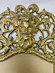 The Style is Classic Victorian, Rococo, or Art Nouveau with its Ornate Floral Vine Detail, Depicting Bacchus or...