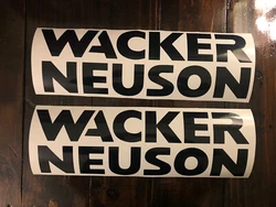 Wacker Neuson 18” Decal Stickers White (Set Of 2)Excavator Backhoe Construction. Condition is 