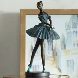 Delicate and demure, this bronze ballerina sculpture is an exquisite addition to your curio cabinet. The elegant...