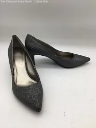 Size: 7M as marked on shoe. Type & Color: Heels, GRAY SPARKLE. We will do our best to provide you the information you...