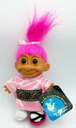 This is a vintage Russ Trolls doll from their Trolls Around the World collection! This is a Lucky Troll from Japan...