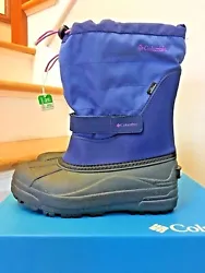 New with box Columbia Powerbug Plus Kids Waterproof Winter Boots, Size 5. Columbia will keep your young one dry and...