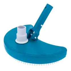 Premium quality, durable, weighted half-moon body pool vacuum head with a swivel connection that accepts standard...