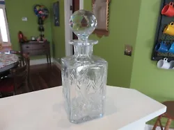 This is a Marked Thomas Webb England WET2 pattern Discontinued, Cut Crystal Decanter Bottle. Bright clear and heavy....