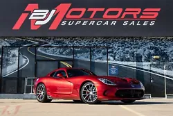 BJ Motors is excited to offer this 2014 Dodge Viper GTS in Stryker Red over Black Laguna Leather Interior. This...