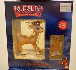 Clarice The Island of Misfit Toys Enesco 109643 W/ Mini Rudolph Red Reindeer