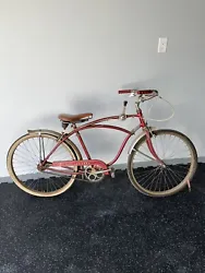 1956 Schwinn Corvette bicycle. Seat has been changed and the fenders were changed, fevers are late 1960’s era from a...