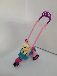Mattel Barbie Strolling Pups Dog Stroller + Dog. So Cute..