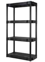 This Adult Black Plastic 4 Shelf Shelving Unit is a great solution for all your storage needs. This shelving unit is...